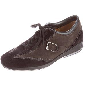 Tod's Suede Square-Toe Sneakers
